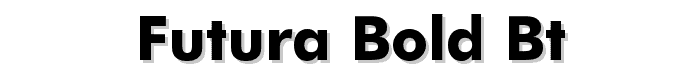 Futura Bold BT font
